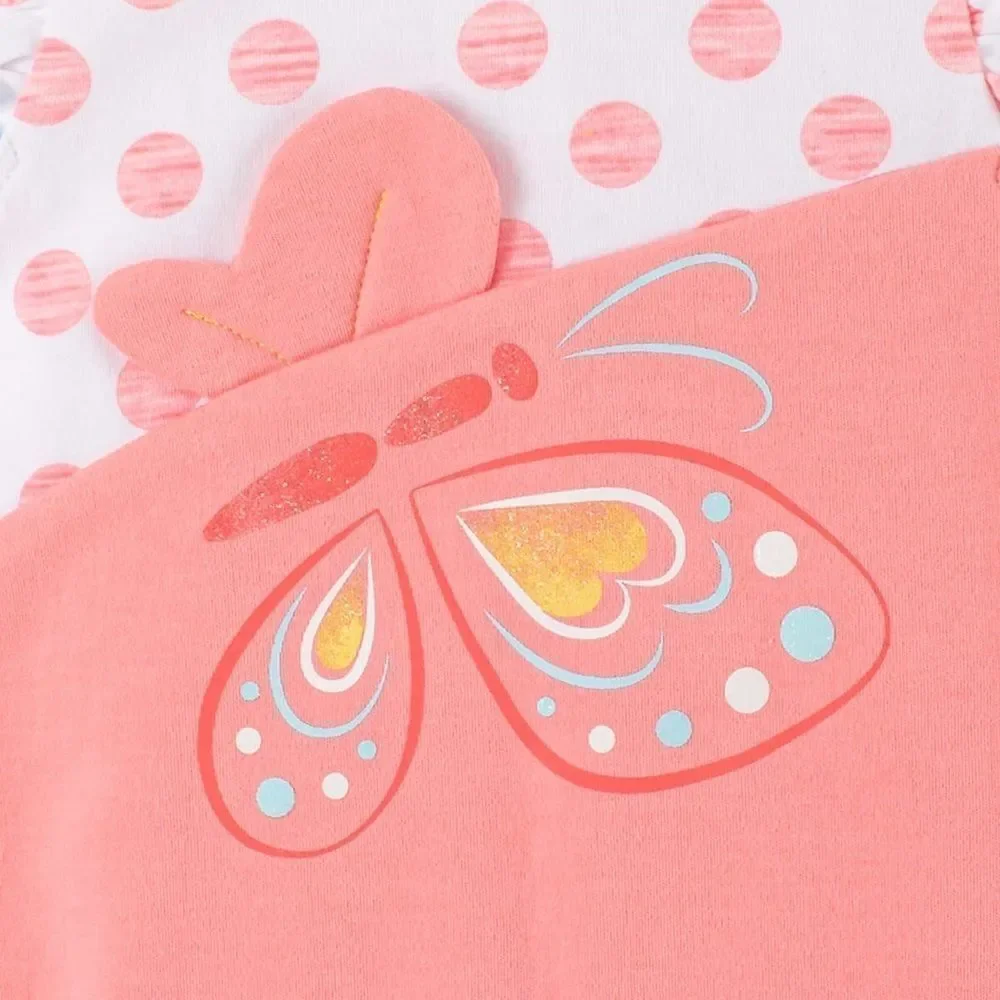 HEADQUARTERS BUTTERFLY 3 Piece Romper Set